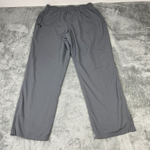 Under Armour Pants Mens Extra Large Gray Track Pants Athletic Relaxed Fit - Picture 1 of 13